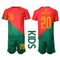 Dječji Nogometni Dres Portugal Joao Cancelo #20 Domaci SP 2022 Kratak Rukav (+ Kratke hlače)